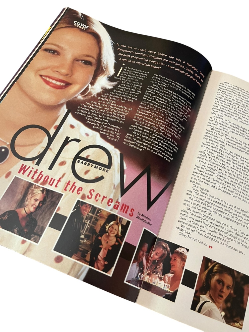 Vintage What! A Magazine Winter 1998 Wedding Singer Drew Barrymore - Picture 4 of 5
